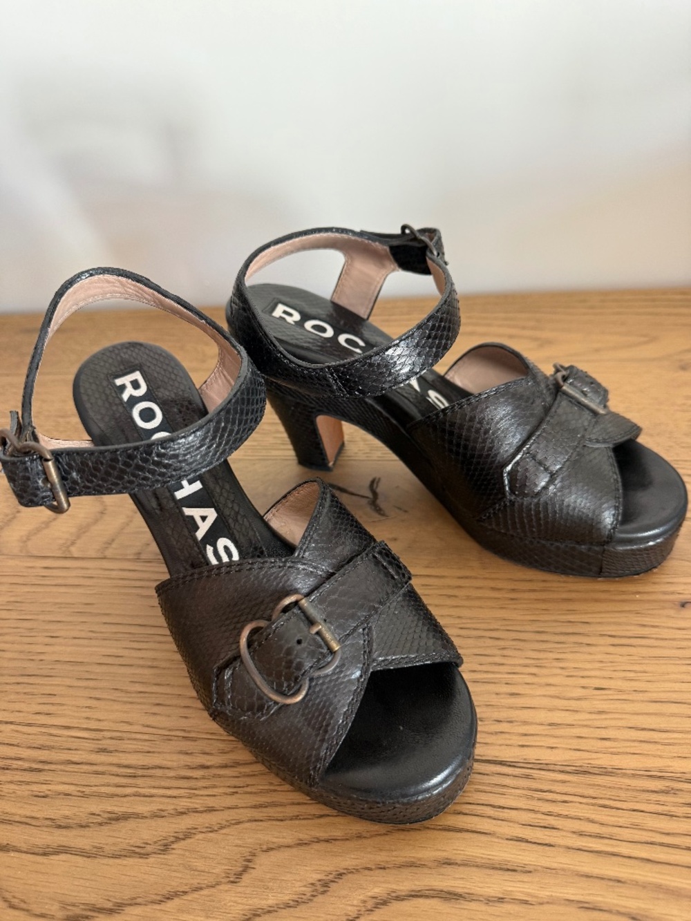 Rochas exotic platform shoes